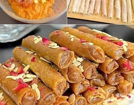 Chrupiące Roladki z Kremowym Nadzieniem