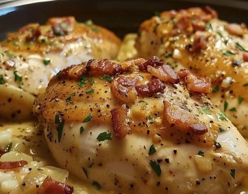 Slow Cooker Romige Bacon Kip