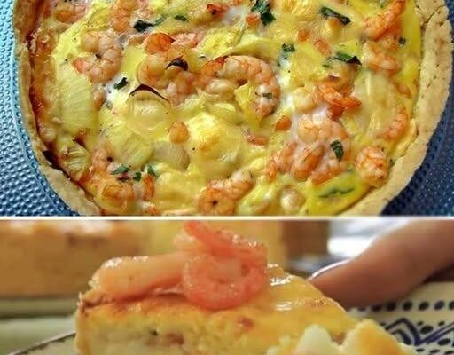 Bardzo prosty i szybki przepis na ciasto z krewetkami