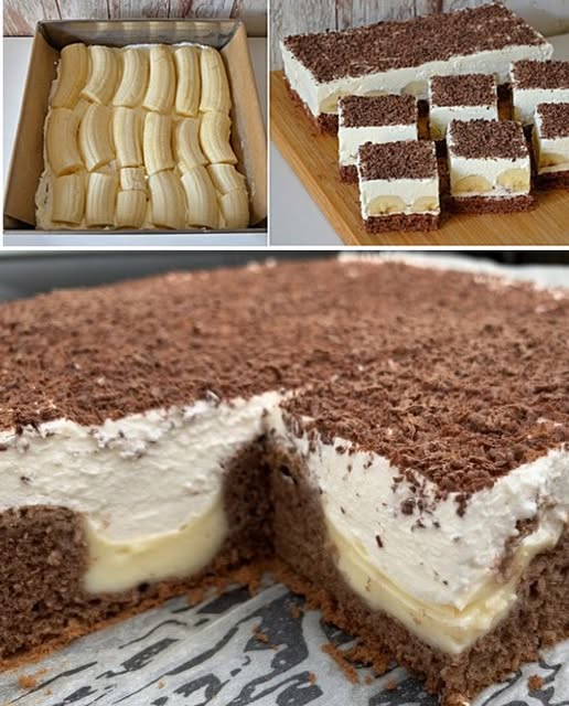 Słodkie wyzwanie: Bananowe ciasto biszkoptowe