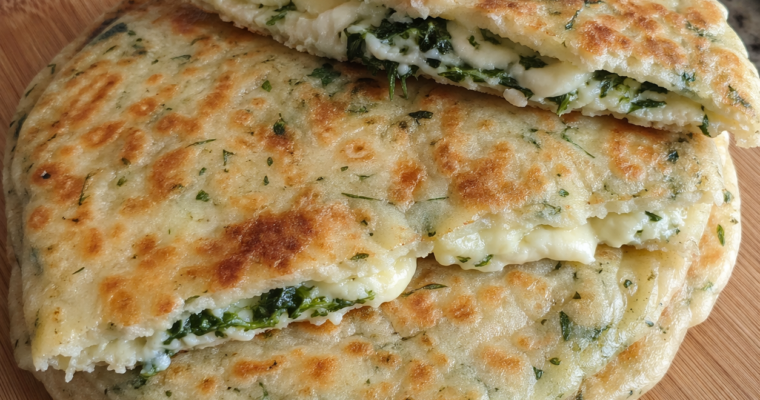 Pyszny placek z serem i ziołami