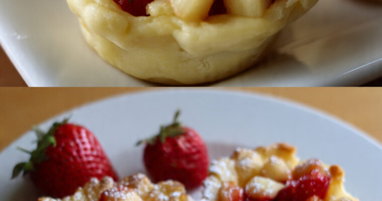 Mini tarty jabłkowe z ciasta francuskiego