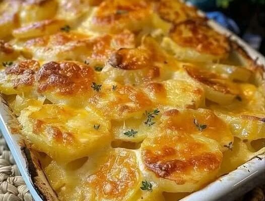 🥔🧀 Kremowy gratin ziemniaczany – idealnie zapiekany i rozpływający się w ustach