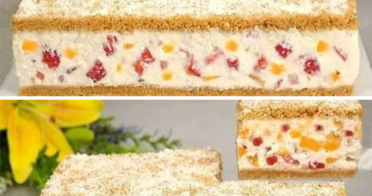 🍓🍰 Owocowy deser z serkiem kremowym bez pieczenia