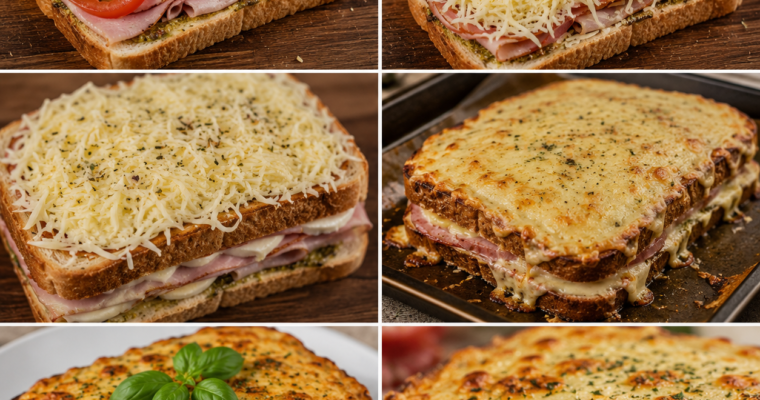 Croque-Mister Italiano – Chrupiąca Włoska Kanapka z Serem i Pomidorami