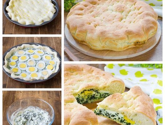 Wielkanocna Focaccia z Nadzieniem – Puszysta, Aromatyczna i Idealna na Świąteczny Stół