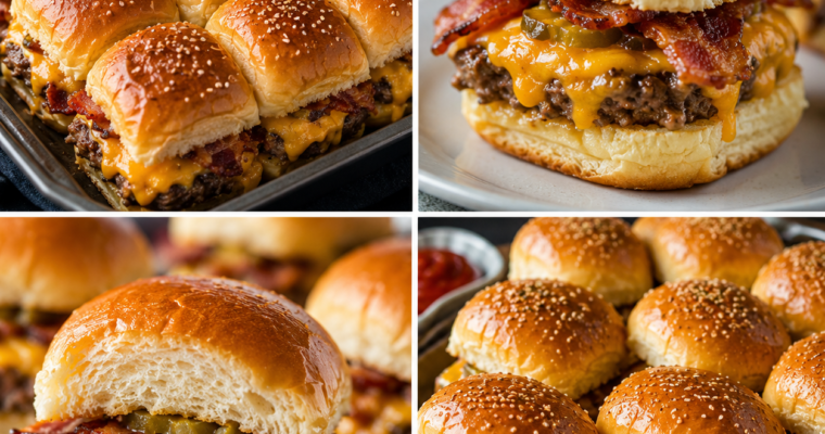 Bacon Cheeseburger Sliders – Kaasachtig, Makkelijk en Perfect om te Delen