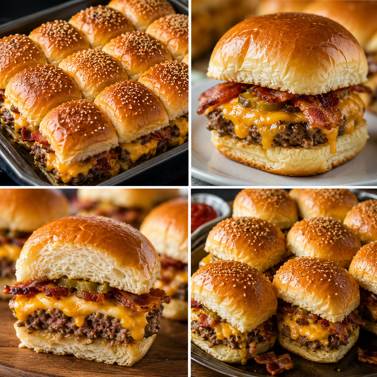 Bacon Cheeseburger Sliders – Kaasachtig, Makkelijk en Perfect om te Delen
