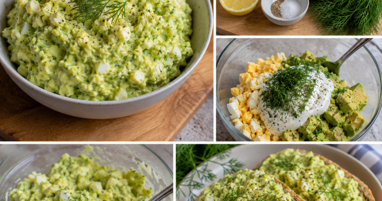 Pasta Jajeczna z Awokado i Koperkiem – Zielone Śniadanie na Dobry Dzień!