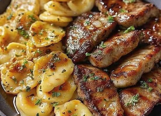 Ravioli ze Stekiem i Serem na Jednej Patelni z Masłem Czosnkowym – Obiad Pełen Smaku!