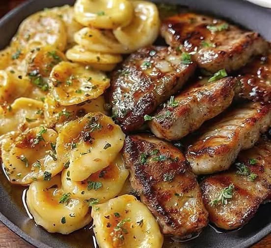 Ravioli ze Stekiem i Serem na Jednej Patelni z Masłem Czosnkowym – Obiad Pełen Smaku!