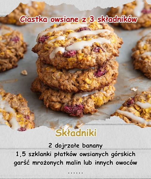 Ciastka Owsiane z 3 Składników – Bez Cukru i Mąki!