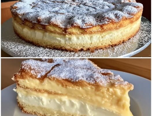 Obłędnie Pyszne Śnieżne Ciasto Twarogowe z Budyniem Waniliowym – Gotowe do Piekarnika w 10 Minut!