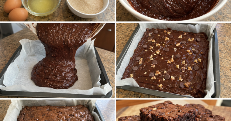 Bloemloze Brownies – Intens Chocoladeachtig, Fudgy en Heerlijk Makkelijk!