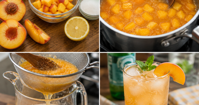Domowa Brzoskwiniowa Soda – Orzeźwiająca, Owocowa i Idealna na Lato!