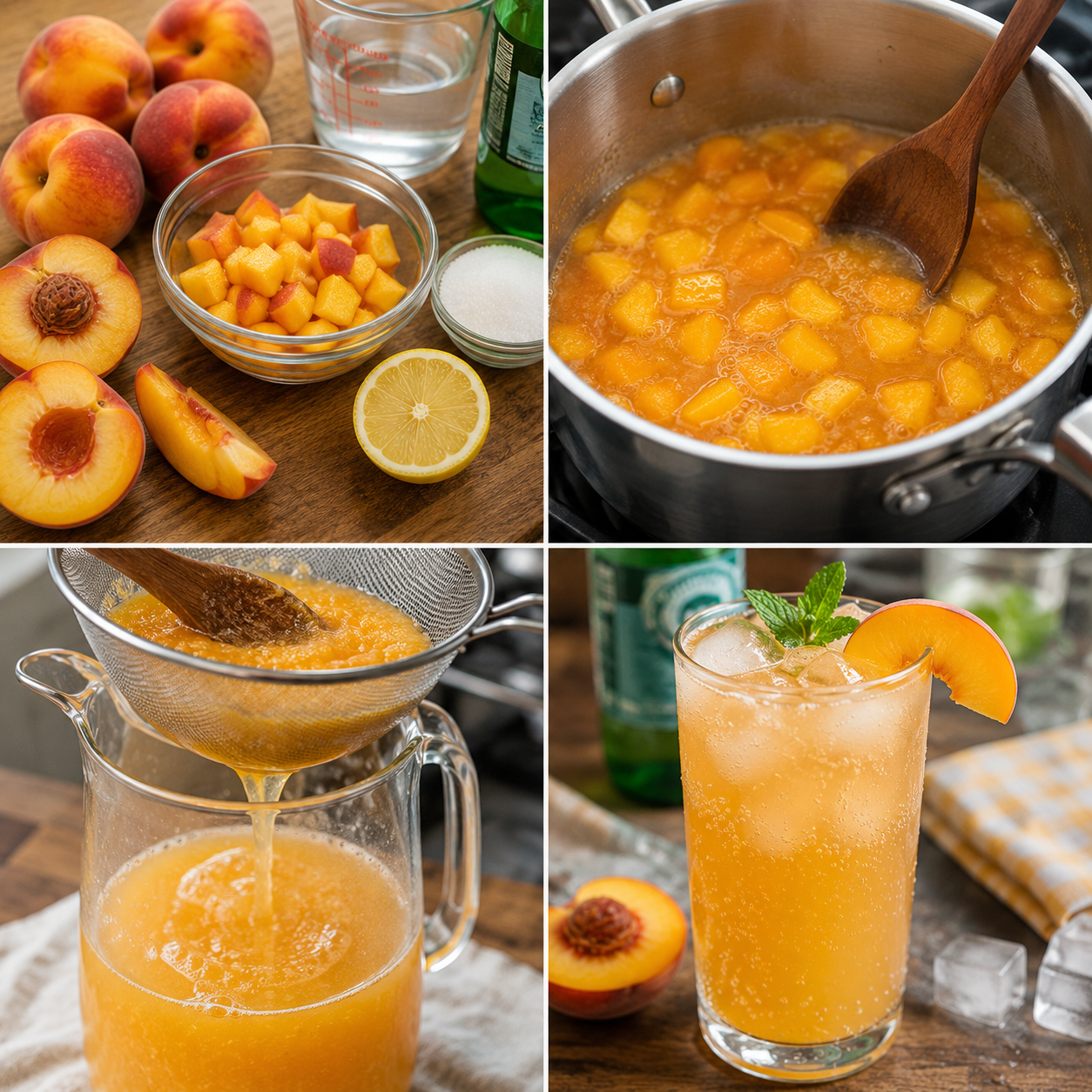 Domowa Brzoskwiniowa Soda – Orzeźwiająca, Owocowa i Idealna na Lato!