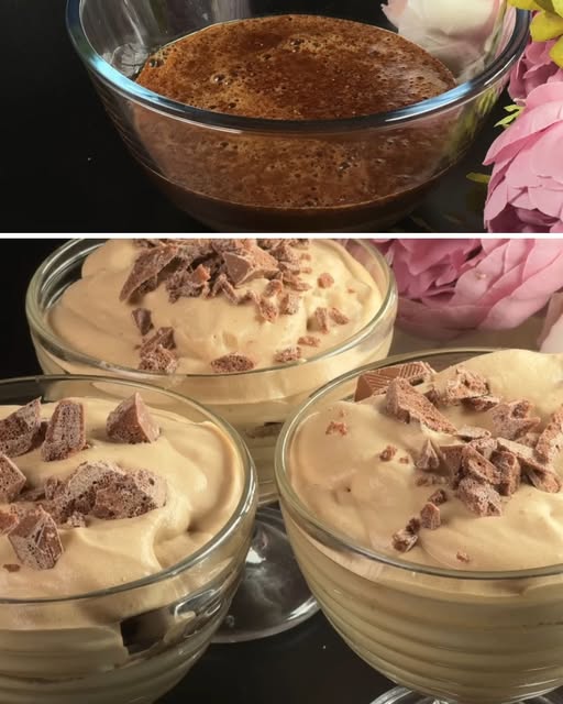 Pucharki Kawowe z Mascarpone i Karmelem Daktylowym – Kremowy Deser Bez Pieczenia