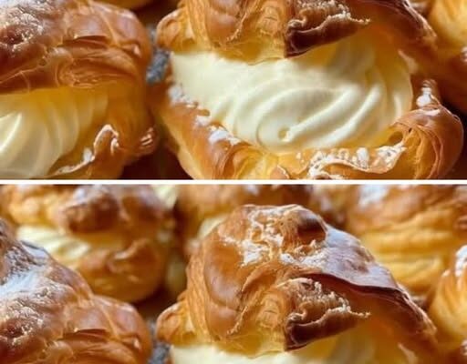 Słynne Ptysie Mojej Mamy z Kremem – Lekkie, Puszyste i Nie Do Odparcia!