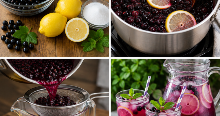 Domácí Limonáda z Černého Rybízu – Ovocná, Svěží a Ideální na Léto!
