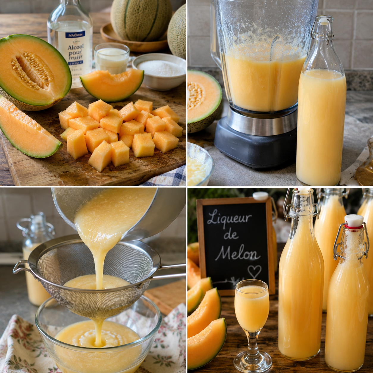 Domowe Meloncello – Kremowy i Aromatyczny Napój Melonowy Bez Alkoholu