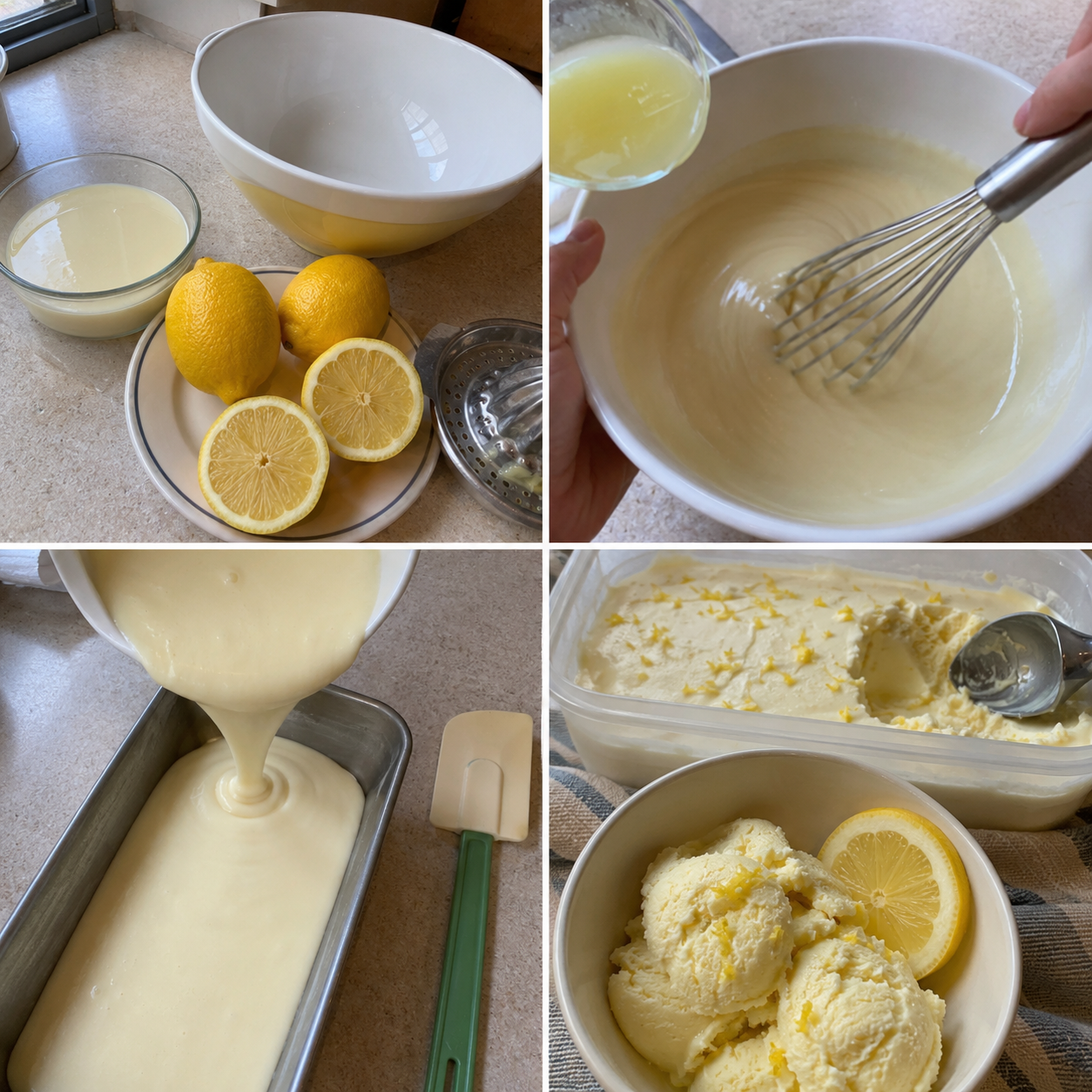 Lody Cytrynowe z Mleka Skondensowanego – Kremowe, Orzeźwiające i Bez Maszynki!