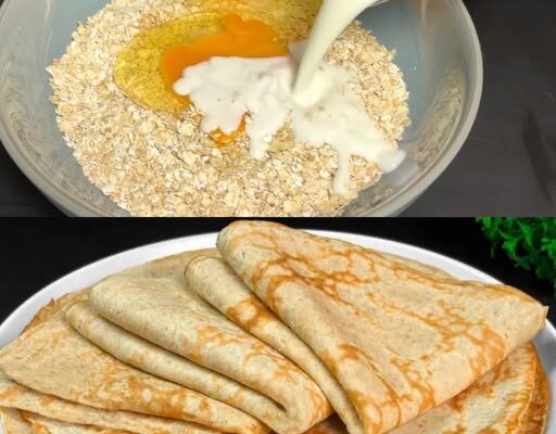 🥞 Naleśniki Owsiane – Miękkie, Elastyczne i Proste do Przygotowania