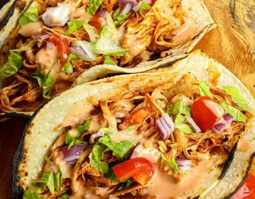 Łatwe tacos z kurczakiem i pomidorami