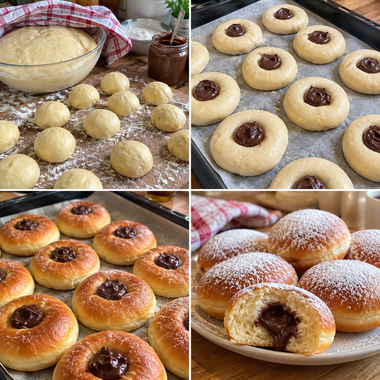🍩 Pączki Bez Oleju Pieczone w Piekarniku – Puszyste, Mięciutkie i Lekkie