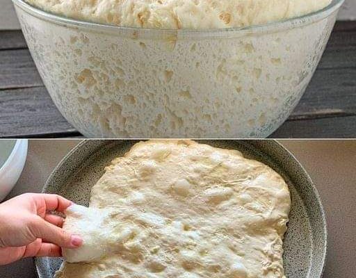 Lekkie, bąbelkowe ciasto na pizzę z małą ilością drożdży